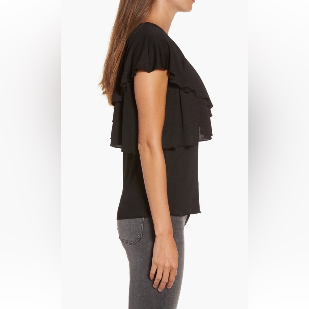 NEW Chelsea 28 One-Shoulder Ruffle Top - Picture 3 of 6